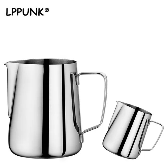 $US $6.33 2L Stainless Steel Pull Flower Espresso Frothers Frothing Garland Cup Latte Jug Craft Milk Coffee P