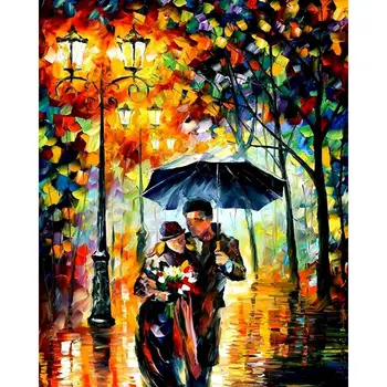 

SELILALI DIY Paint By Numbers Romantic Lover Abstract Painting By Number Handmade Home Decor Artcraft Acrylic Drawing On Canvas