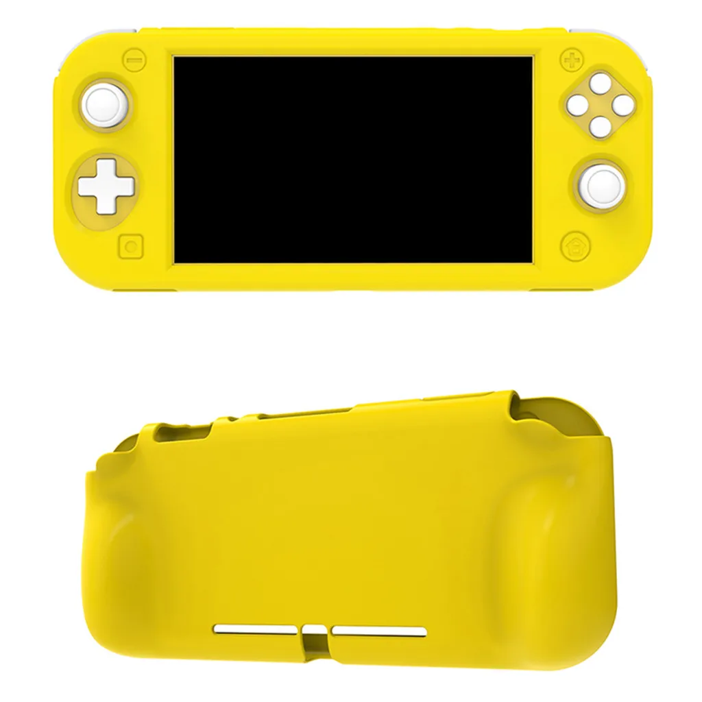 Полный защитный пластиковый чехол с ручкой для NS Switch Lite, силиконовый гелевый нетоксичный чехол, чехол для консоли, эргономичная ручка для игры