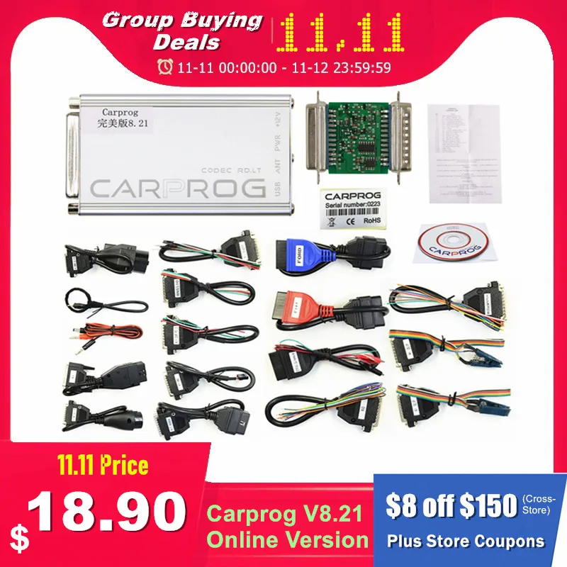 £15.88 Carprog V821 Online V1093 Auto Ecu Chip Tuning Full