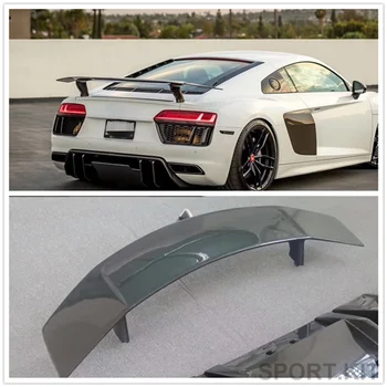 

Fit new R8 carbon fiber trunk rear spoiler wing 2017 +