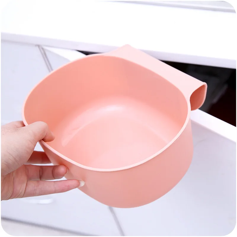 

Kitchen Trash Can Hanging Cabinet Door Back Household Plastic Storage Box Rack