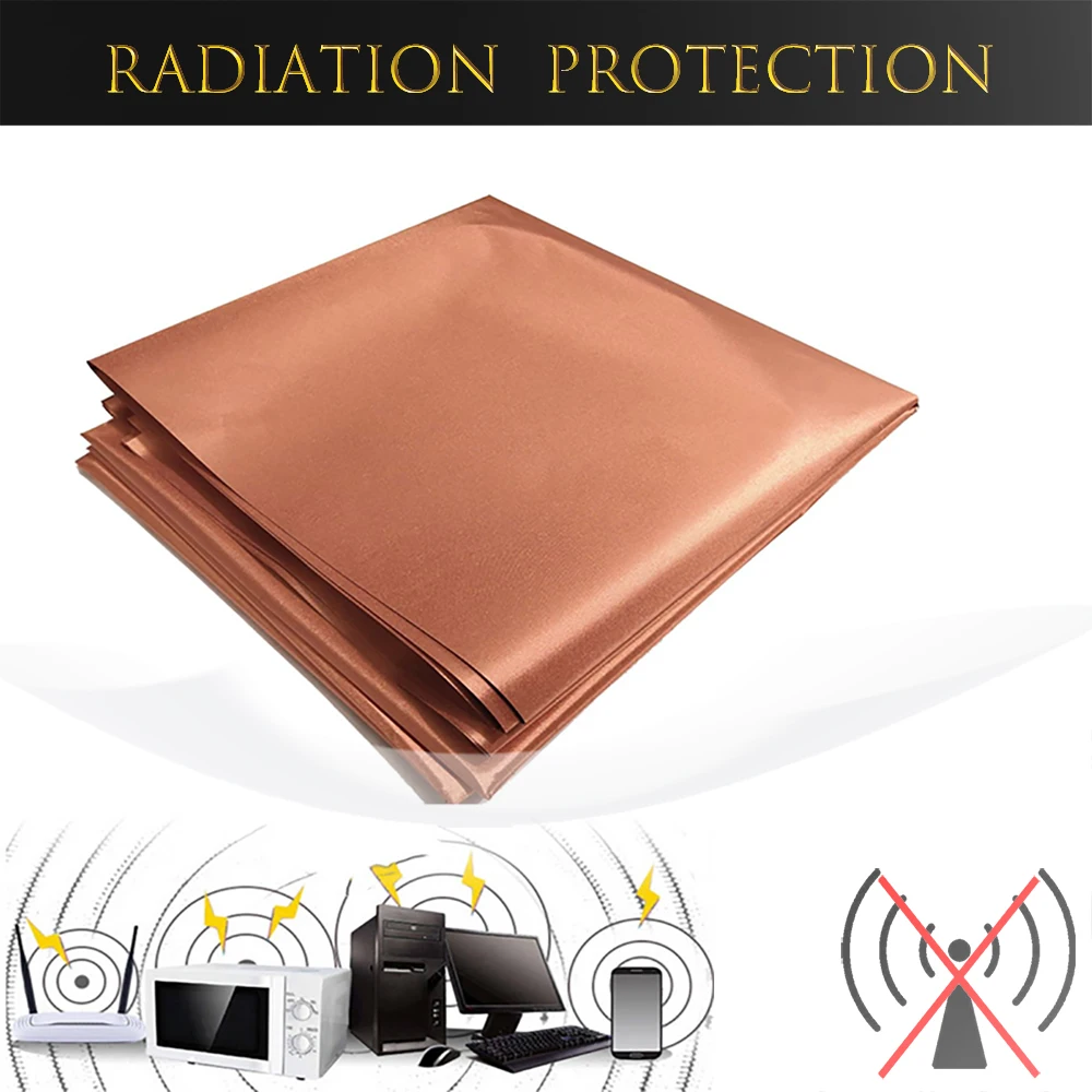 Ткань из чистой меди блокирует RFID/RF-уменьшает EMF/EMI защитные экранирующие сигналы