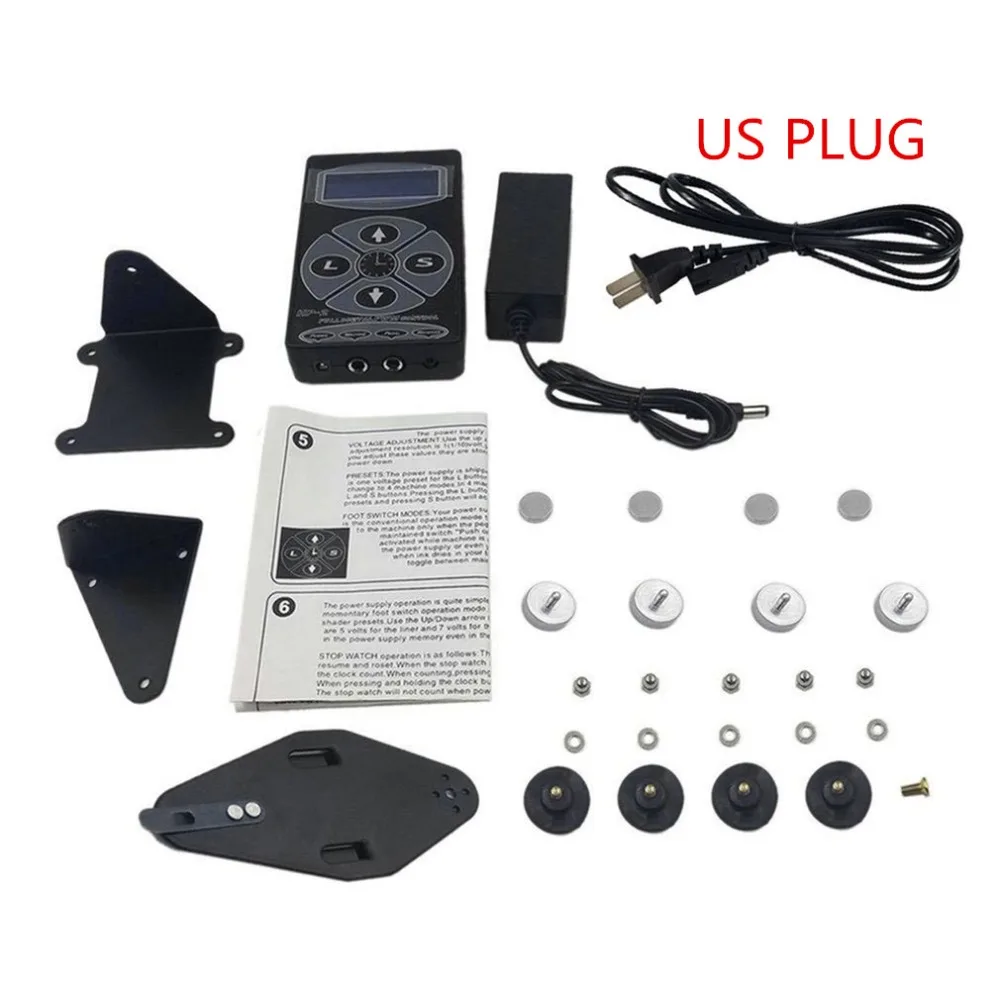 US PLUG Hp-2 Татуировка Электропитание профессиональный источник питания цифровой двойной ЖК-дисплей Татуировка Электропитание машины Seliing - Цвет: US PLUG