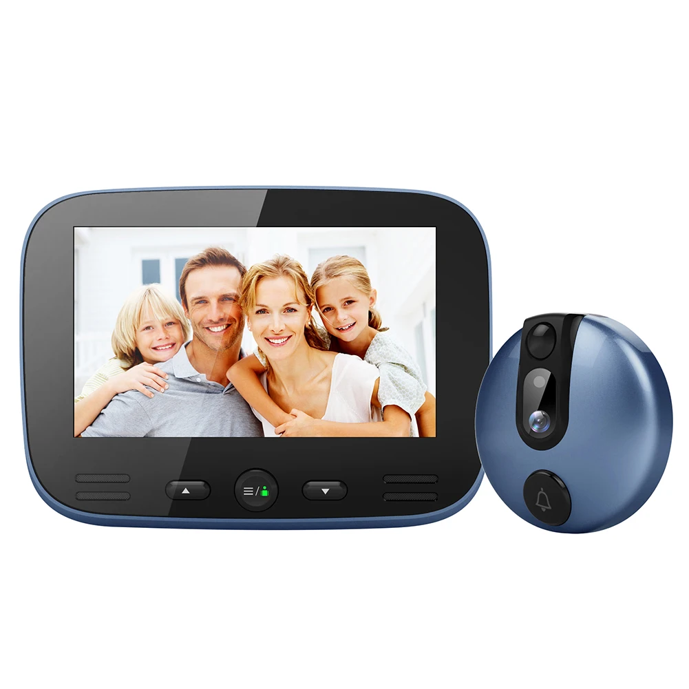 

Door Camera 4.3 Inch Color Screen Electronic Doorbell Night Vision Professional Security Practical Video Home Digital Peephole