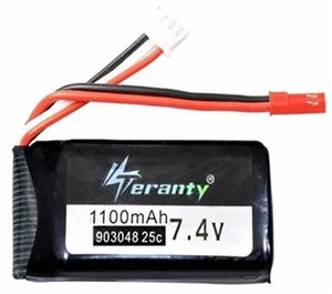 7,4 в 1100 мАч LiPo аккумулятор с зарядным устройством для Wltoys V353 A949 A959 A969 A979 k929 7,4 В Дрон батарея для RC автомобилей вертолетов лодки - Цвет: Белый