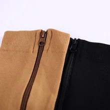 2 пары компрессионных носков на молнии, эластичные гольфы унисекс с открытым носком