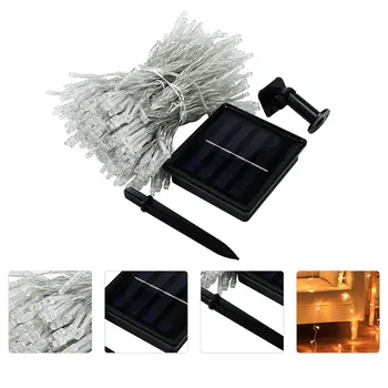 

1 Set Solar Curtain Lamp String LED String Lamps Waterproof LED String Lights Outdoor Lamp String Decor for Home Party Garden