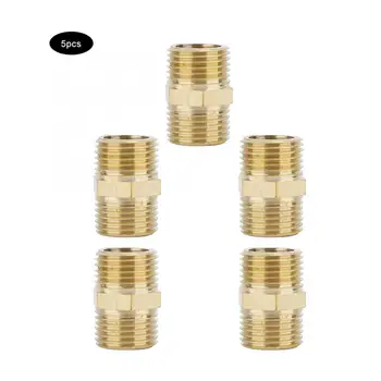 

Pipe Connection 5pcs G1/2 Brass Pipe Fittings Adapter Connector for Bathroom Kitchen