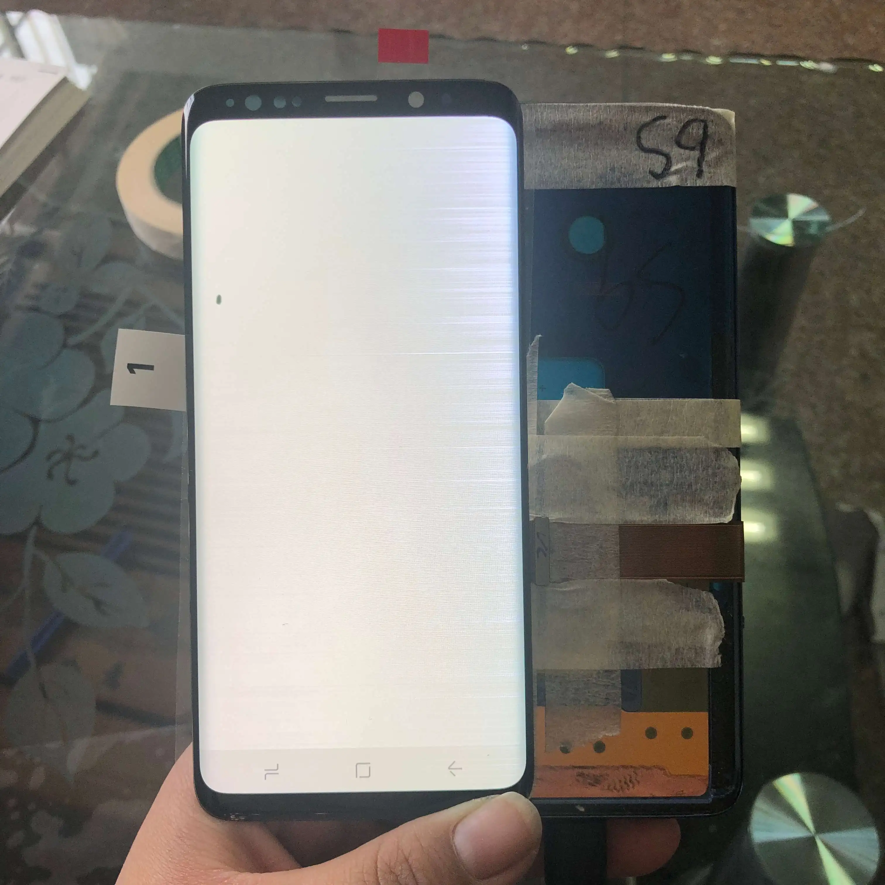 5 8 дюймовый ЖК дисплей для samsung Galaxy S9 G960 G960F с множеством линий оригинальный Amoled +