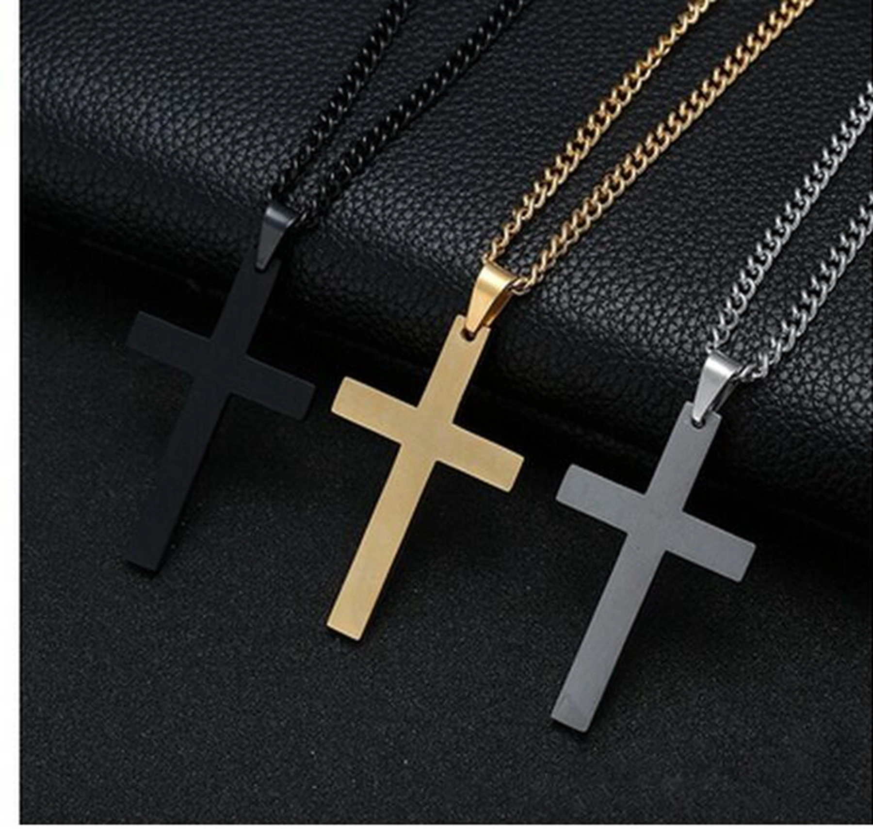 Vintage Cross Pendants Stainless Steel Jesus Pendant Necklace Jewelry For Men/Women Wholesale Price | Украшения и аксессуары