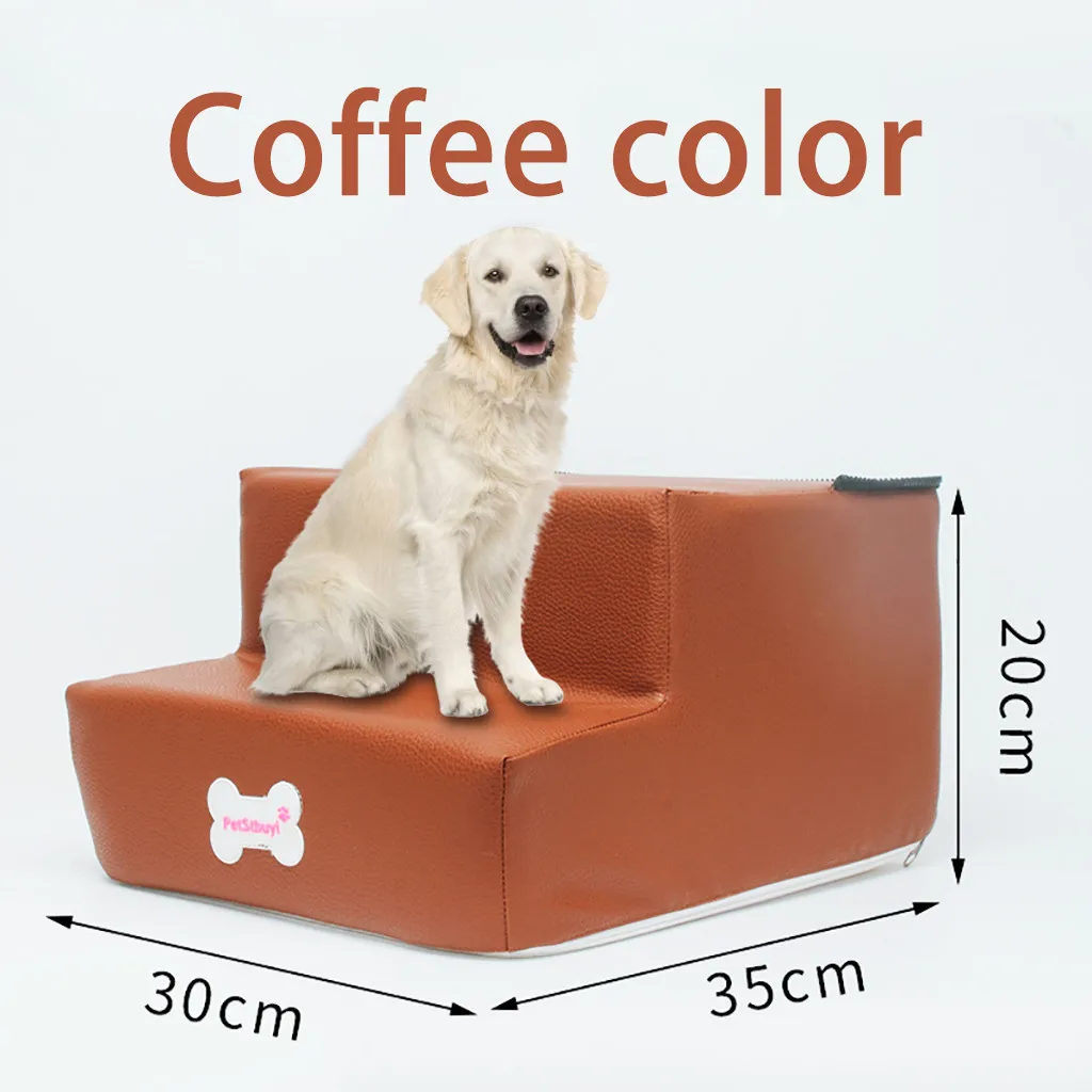 Новые 2 ступеньки кожа Pet Нескользящие нижние лестницы и лестница крышка комбинация E3