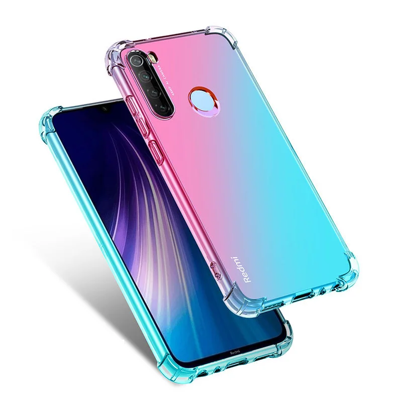 pink green 20 шт. градиентный силиконовый чехол для ксаоми ксиоми ксяоми сяоми Xiaomi mi 9t Pro/mi A3/mi 8 Lite/Redmi K20 чехол s Мягкий ТПУ противоударный чехол Чехлы tok husa kryt - Цвет: pink green