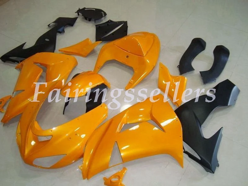 

Injection Mold Motorcycle New ABS Fairings kit Fit For kawasaki Ninja ZX-10R ZX10R 2006 2007 06 07 Custom OEM Orange