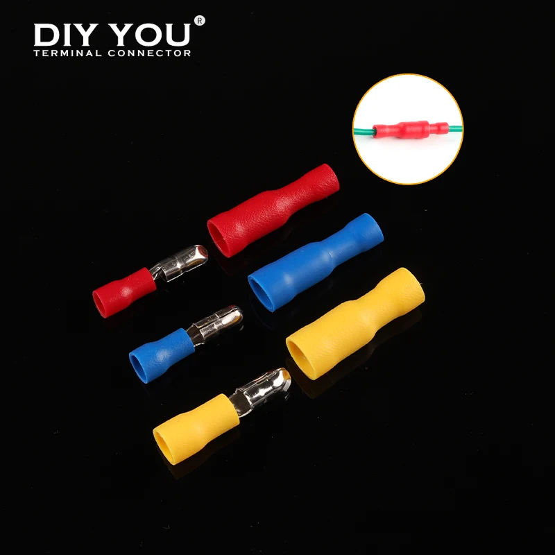Insulated Female Male Electric Wire Connector Crimp Bullet terminal for Audio Wiring terminals MPD FRD Connectors 22-16AWG | Обустройство