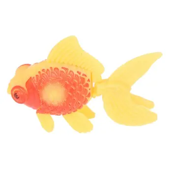

New Aquarium Fish Tank Plastic Swimming Gold Fish Decoration Yellow Red 3 Pcs