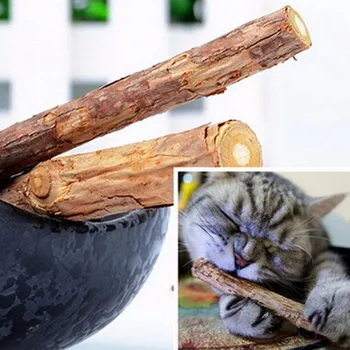

Cat Toy Cleaning Teeth Pure Natural Catnip Snacks Pet Cat Molar Toothpaste Stick Natural Silvervine Toys Cats