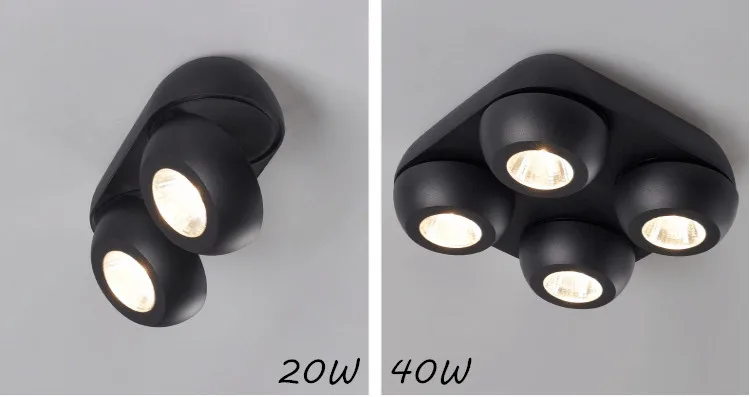 LED明装筒灯北欧可旋转角度双头多头COB明装射灯圆形双筒天花筒灯-淘宝网_14