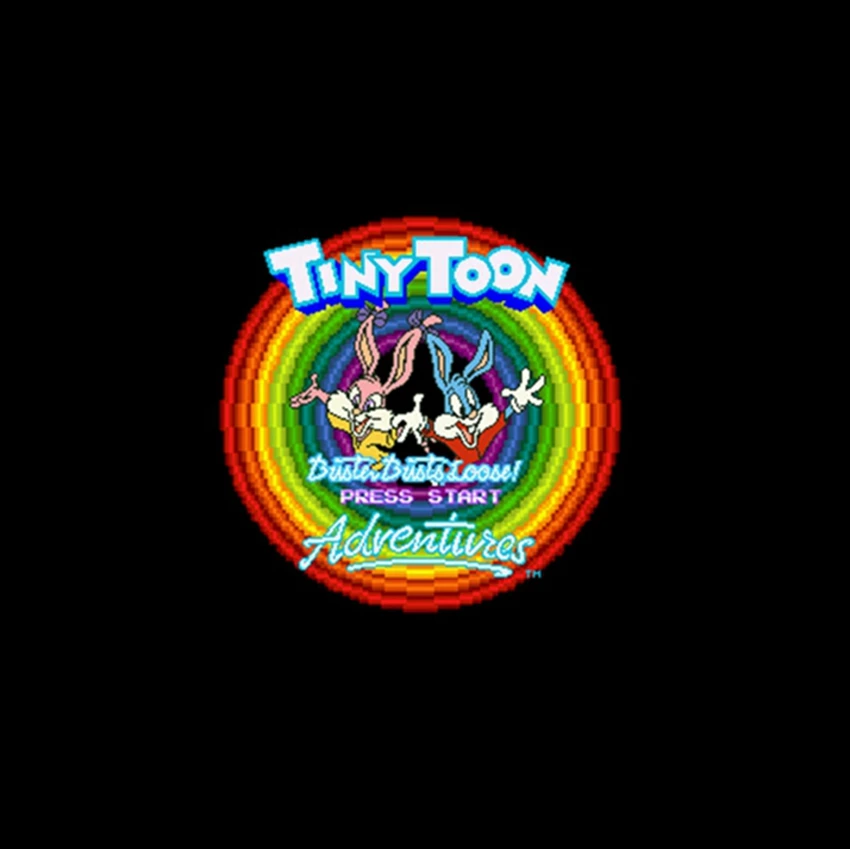 Tiny Toon adventures-Buster Busts свободная версия США 16 bit английская большая 46 pins серая игровая карта для NTSC игрового игрока