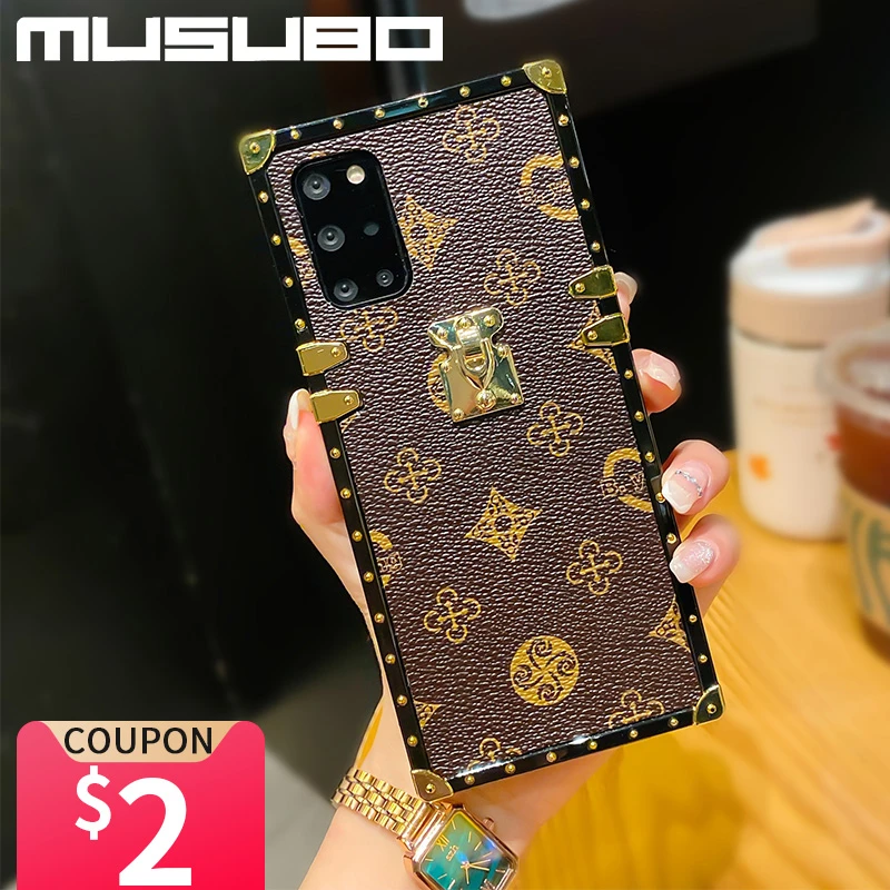 galaxy flip3 case Musubo Retro Case For Samsung Galaxy S21 S20 Ultra S10 Plus A51 A71 5G A72 Note 10 Plus Note 20 Ultra Fundas Cover Luxury Coque case for galaxy z flip3