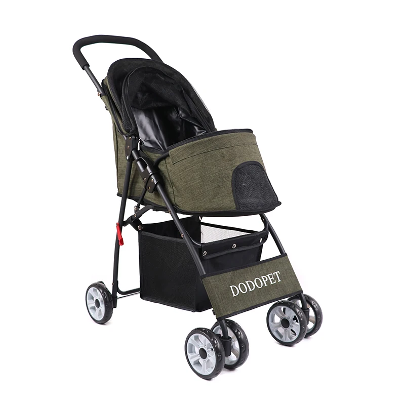 

Pet Dog Accessories Fashion Lightweight Foldable Pet Trolley Dog Cat Teddy Dog Small Pets Outdoor Walking Four-wheeled Trolley