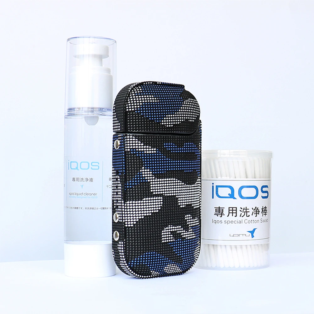 Защитный чехол, коробка, сумка для электронной сигареты iqos 3,0 солдатский камуфляж, Красивый бизнес подарок, гранулированная Военная искусственная кожа