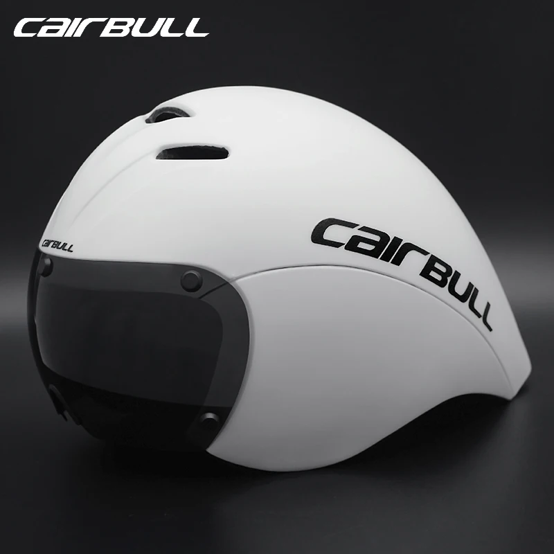 CAIRBULL Road Racing Cycling Helmet TT Enduro Bicycle Helmets Aero Goggles Adult Men Women Integrally-Molded Triathlon Cap | Спорт и
