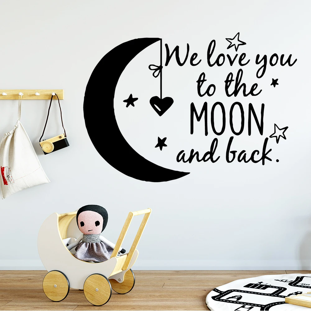 Lovely We Love You Phrase Wall Stickers For Kids Rooms Frase Baby Wall Stickers Vinyl Wallpaper Quote Stickers Chambre Bebe Wall Stickers Aliexpress