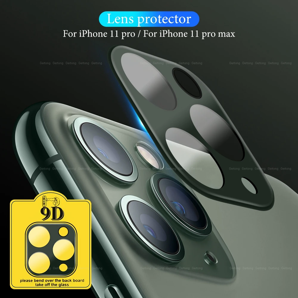 

9D Clear Acrylic Back Camera Lens Screen Protector for iPhone 11 Pro Max Tempered Glass Film Lens Protection Cover for iPhone 11