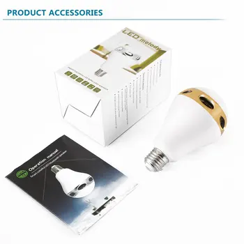 

LED Speaker Light E27 RGB Bulb Color Changing/Music Player Lighting Lamp with Built-in Audio Mini Speaker