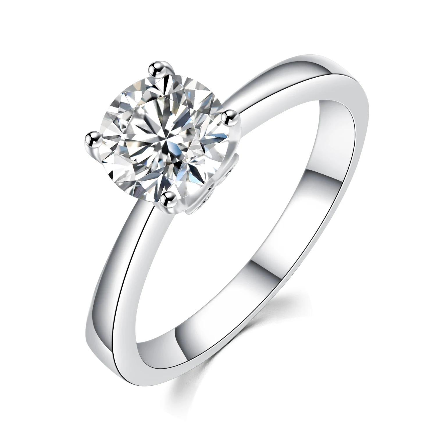 Starsgem драгоценный камень 925 серебряные серьги 18k с позолотой 1ct GH Муассанит кольцо