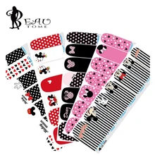 Mickey Minnie Decals Stickers Wrap Nails Cartoon Cute Nail Sticker Tips Decoration Nail Art Water Transfer Sticker