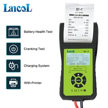Диагностический инструмент Lancol BT-T 12 В для цифровой батареи с принтером для быстрой и простой печати