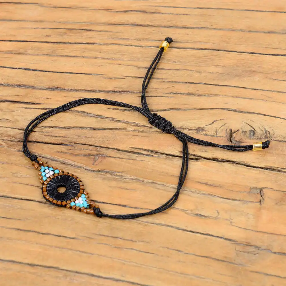 Go2boho турецкий браслет Evil Eye для женщин Delica MIYUKI Браслеты Lucky Evil Eye Pulseras Mujer новые мексиканские ювелирные изделия ручной работы