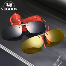 VEGOOS, поляризационные солнцезащитные очки на застежке для мужчин и женщин, очки по рецепту, очки ночного видения для вождения, флип-ап, солнцезащитные очки# 50JP