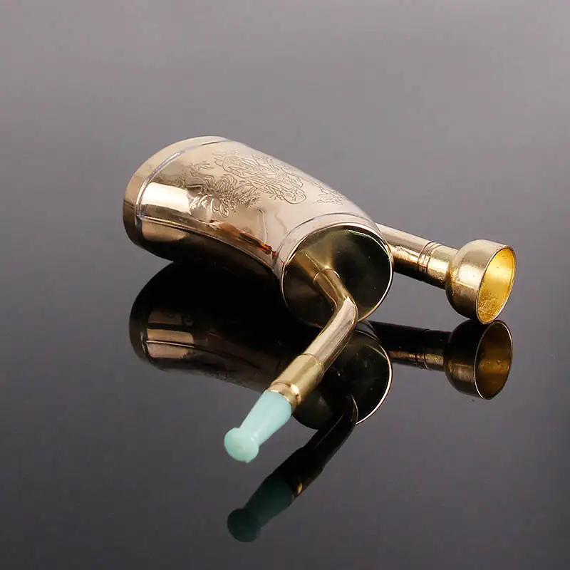 Портативный креативный ручной мужской кальян двойного назначения Чистая медь фильтр для воды медный кальян