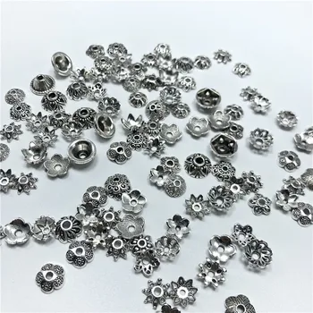 

100pcs 8mm mixed batch flower receptacle bead cap spacer for jewelry making DIY handmade jewelry accessories wholesale