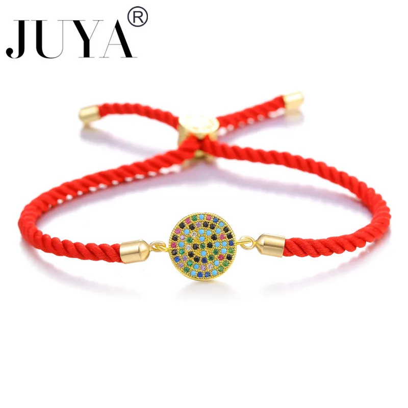 JUYA браслет модный турецкий золотой браслет evil Eye Pave CZ многоцветный глаз золотой браслет-цепочка регулируемые женские ювелирные изделия для вечеринок