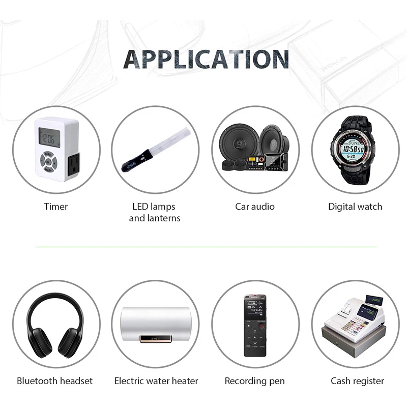 20 шт./4 упаковки Литиевые кнопочные батарейки 3 в BR2032 DL2032 ECR2032 CR 2032|battery clip|batteries