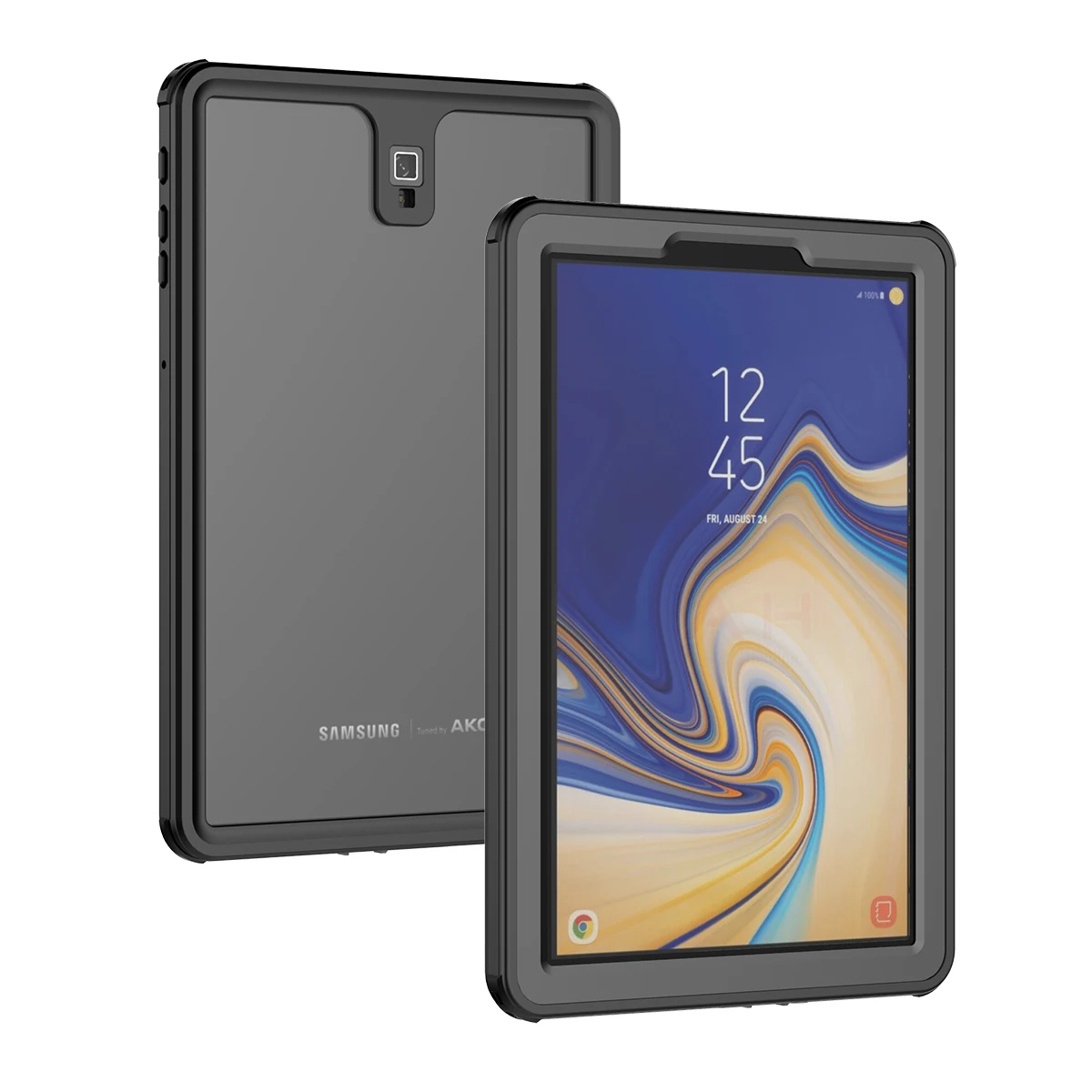 Для samsung Galaxy Tab S4 10,5 дюймов T830 T835 чехол для планшета IP68 водонепроницаемый анти-капля пылезащитный противоударный защитный чехол для планшетов - Цвет: Black