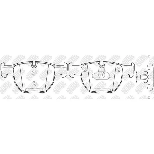 Колодки дисковые передние Land Rover Range Rover 3.0TD/4.4i 02 N