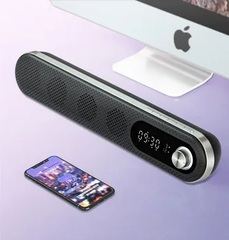 

Home theater Sound system wireless Sound bar Bluetooth Speaker Surround Cinema super bass Subwoofer with Alarm Clock support TF