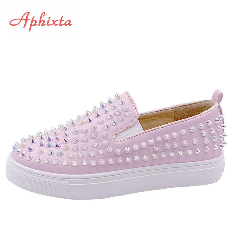 pink platform loafers