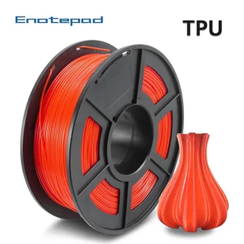 

Enotepad New arrival TPU Filament Flexible 0.5KG Soft 3D Printing material Filament flex 1.75mm Total 164 M 3D Printer Modeling