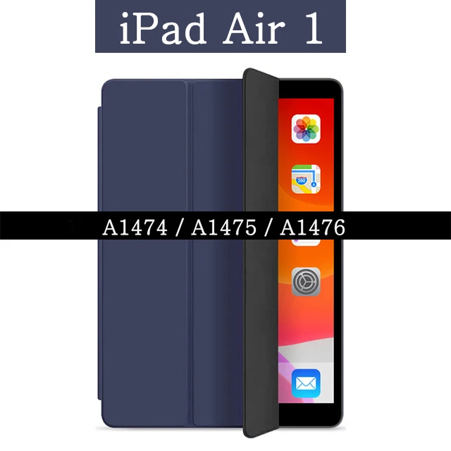 For iPad Air1 (2013) Чехол для iPad Air 1, 2, 3, мягкий ТПУ задний смарт-чехол, флип-чехол с подставкой, чехол из ПУ кожи для iPad Air1, Air2, Air3,, противоударный чехол - Цвет: For iPad Air1 (2013)