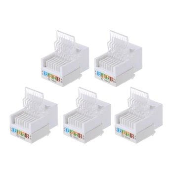 

5pcs CAT5E UTP Network Module Tool-free RJ45 Connector Cable Adapter FOR AMP