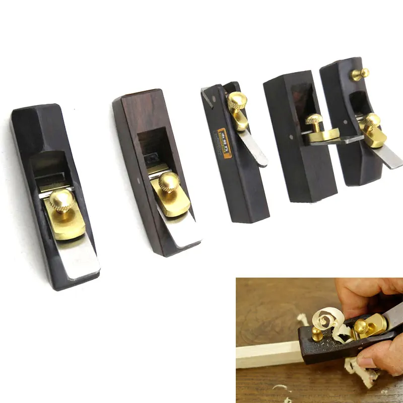 5 Pcs DIY Mini Hand Planes Carpentry Carpenter Ebony Joinery Woodwork Tools or 1 Pcs Hand Planer