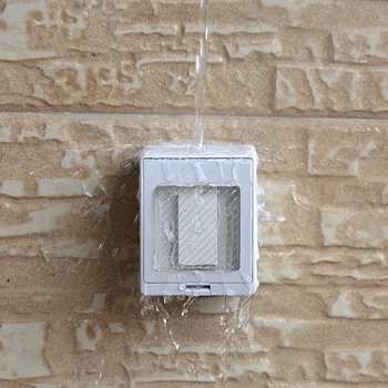 

Socket surface type 86 one open wired Ding Dong doorbell switch button open line 220V electric bell outdoor