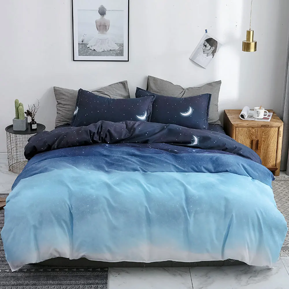 

4pcs Bedding Set Family Bedroom Duvet Cover Pillowcase Boy Room Flat Bed Sheet 4in1 Duvet Cover Comforter Pillowcases