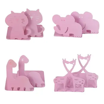 

1 Pair Cartoon Animal Bookends Book Stand Support Desktop Office Magazine Organizer Rack Shelf Holder